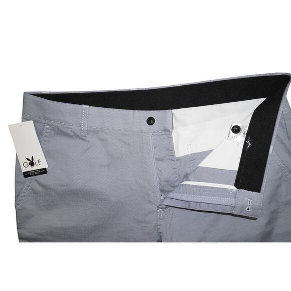 Playboy Golf Men’s Performance Stretch Pants Size 34 Light Gray NWT Logo Chino - Picture 3 of 5